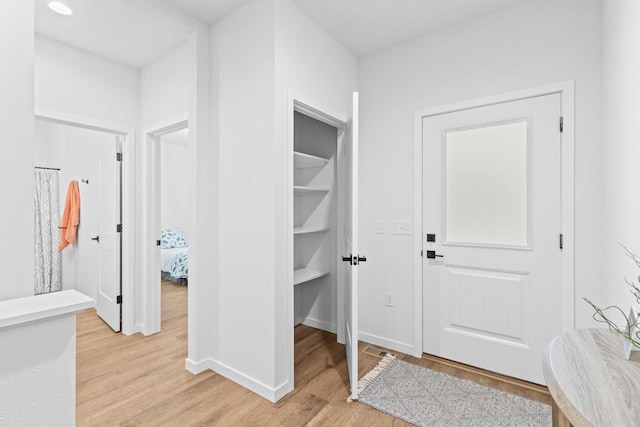 entrance foyer featuring light hardwood / wood-style floors