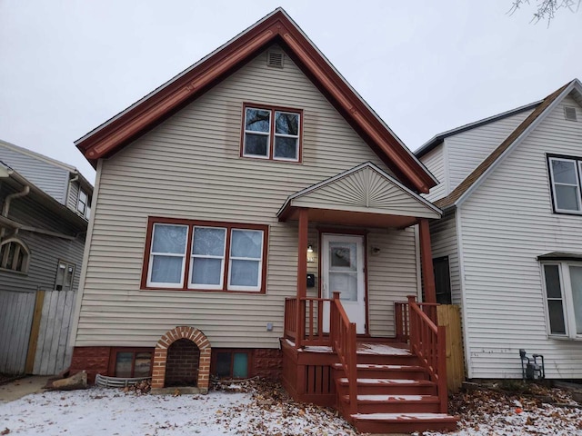 view of front of home