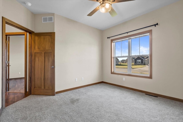 5550 N Amethyst Dr, Appleton, WI 54913 - carpeted spare room featuring ceiling fan