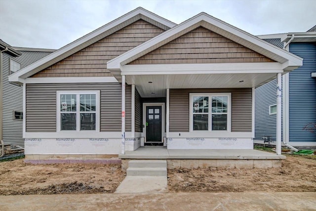 view of front of house with a porch