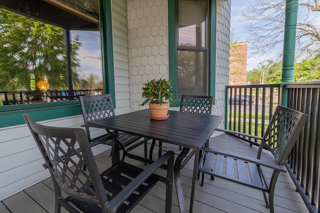 view of balcony