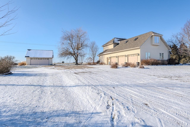 view of snowy yard