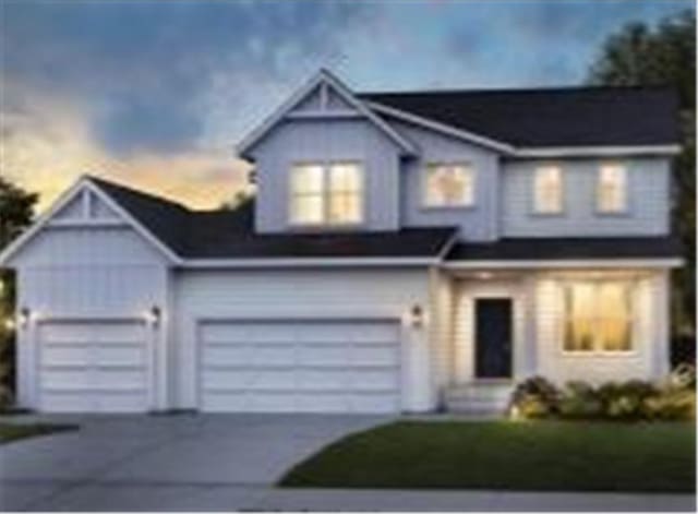 view of front of house featuring a garage