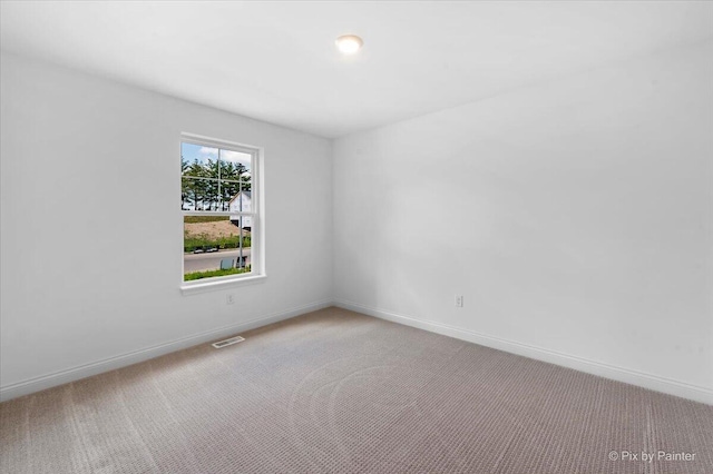 view of carpeted empty room