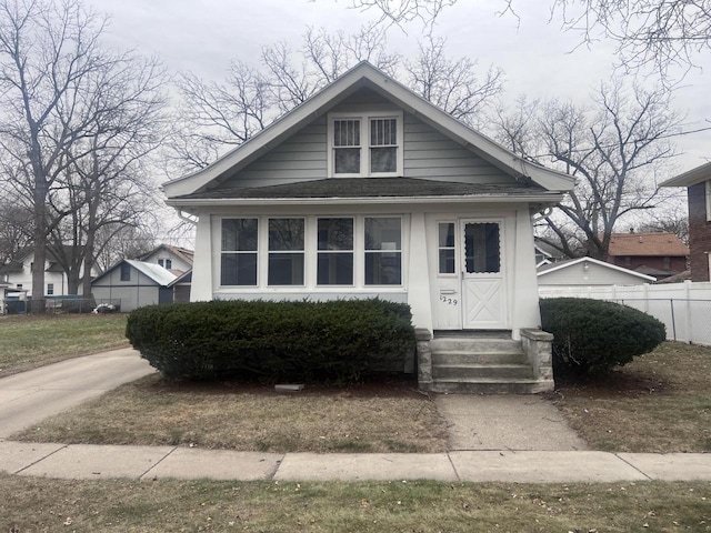 view of bungalow