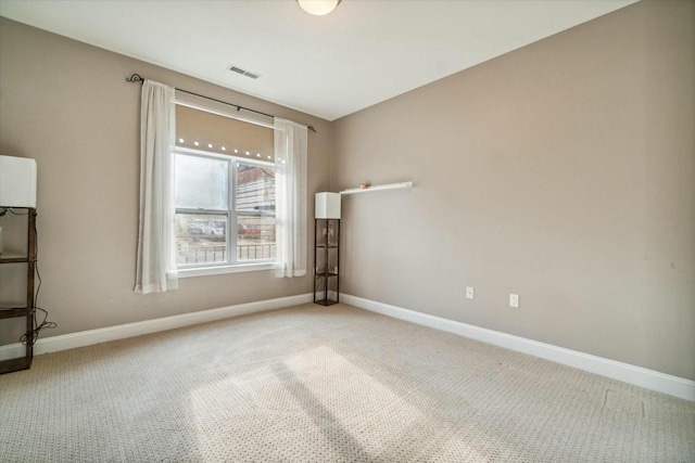 view of carpeted empty room