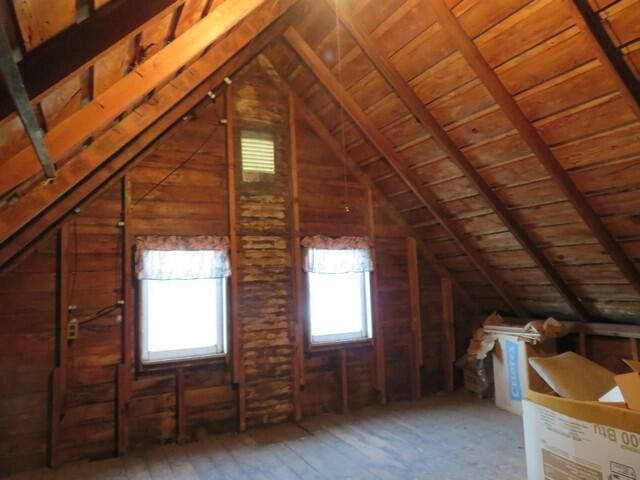 attic featuring a wealth of natural light