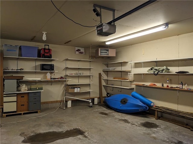 view of storage room