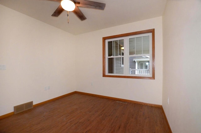 1215 16th Fairway Dr, Viroqua, WI 54665 - unfurnished room featuring wood finished floors and a ceiling fan