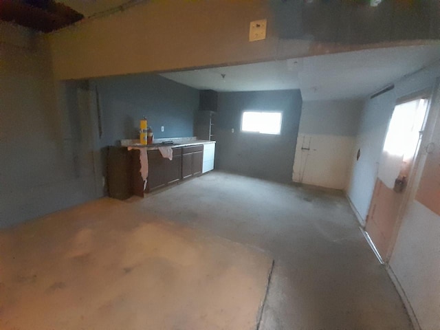 view of basement