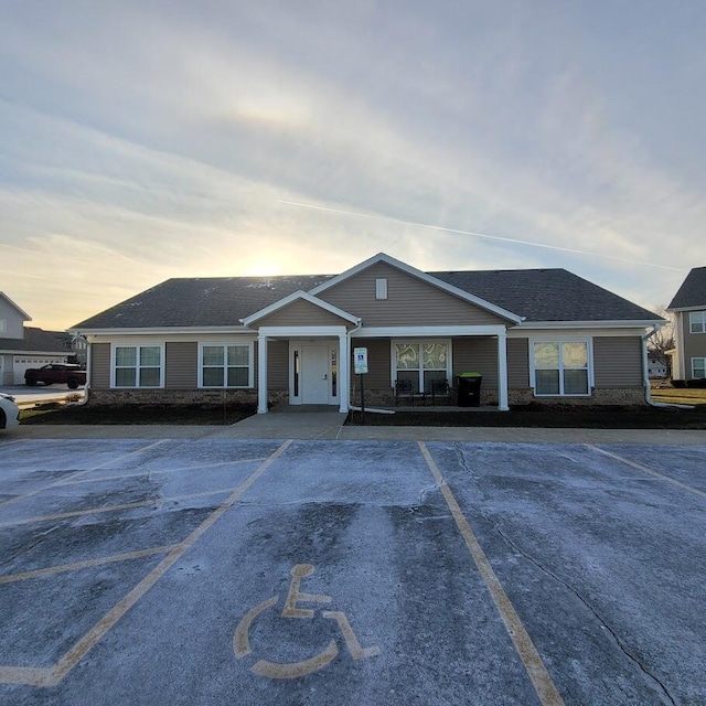 view of ranch-style home