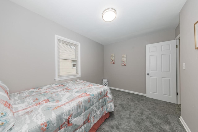 bedroom with carpet