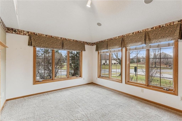 spare room with carpet flooring and plenty of natural light