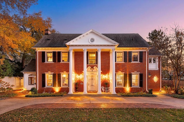 view of neoclassical / greek revival house