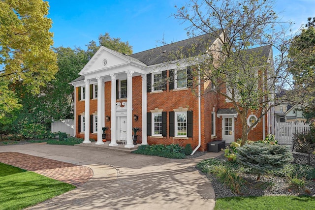 view of greek revival house