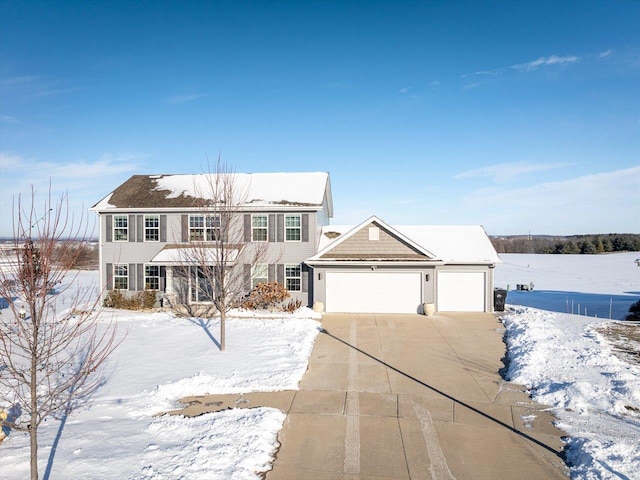 view of front of house featuring a garage