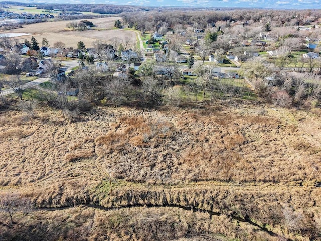 bird's eye view featuring a rural view