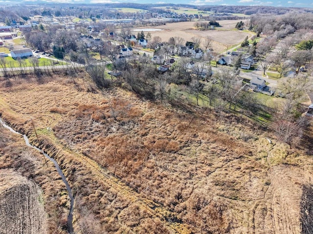 bird's eye view featuring a rural view