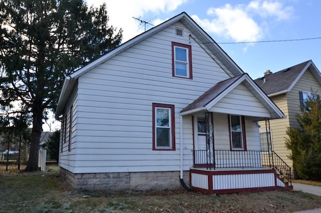 bungalow with a porch