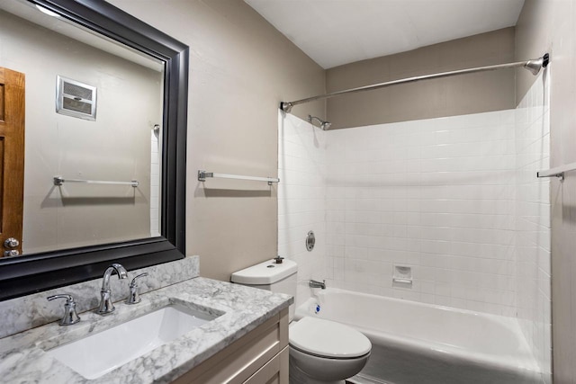 1001 Bay Shore Dr, Oshkosh, WI 54901 - full bathroom with vanity, toilet, and tiled shower / bath