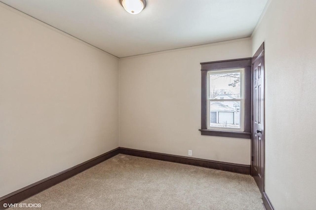 view of carpeted empty room