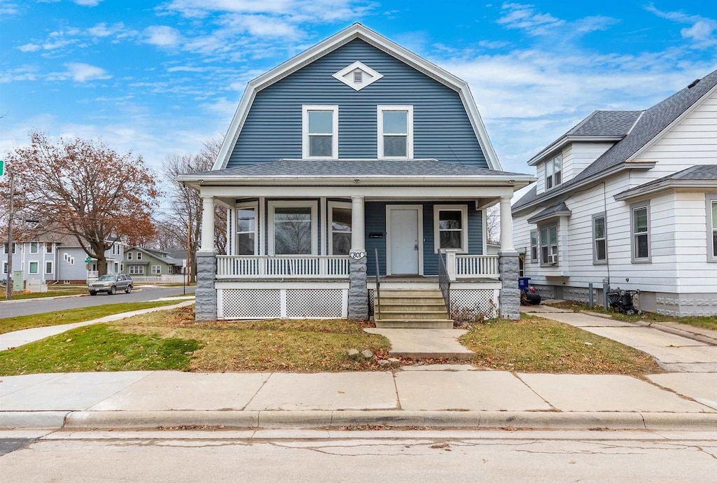 bungalow with a porch