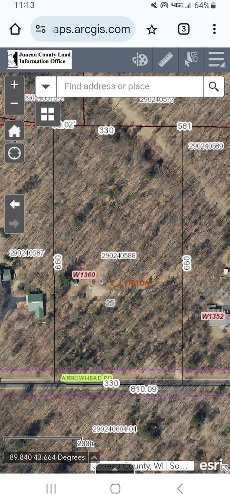 W1360 Arrowhead Rd, Wisconsin Dells WI, 53665 land for sale