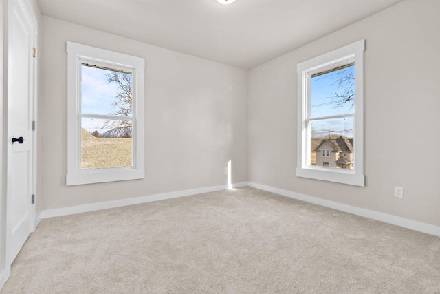 view of carpeted empty room