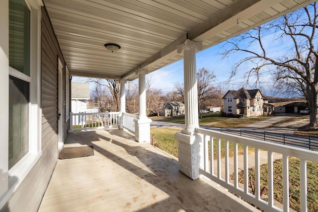 view of patio / terrace featuring covered porch