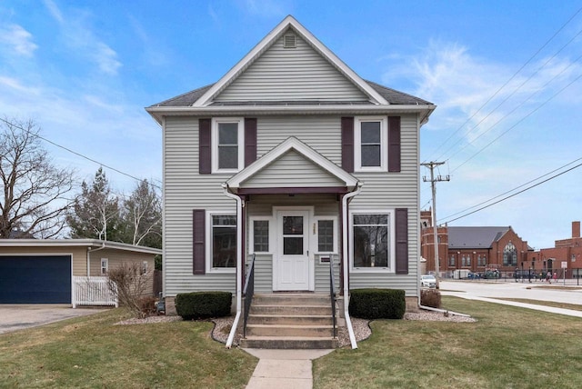 front of property featuring a front yard