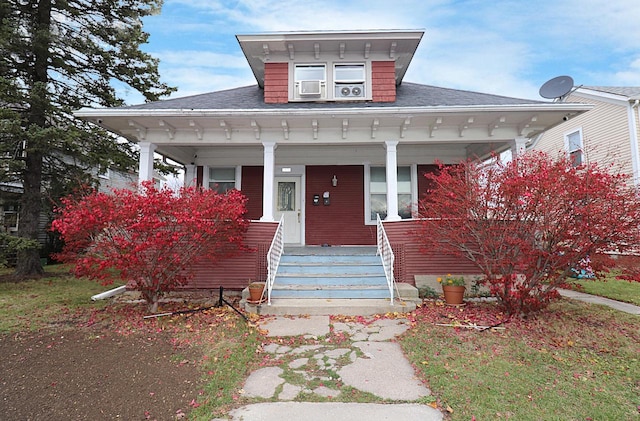 property entrance with a porch