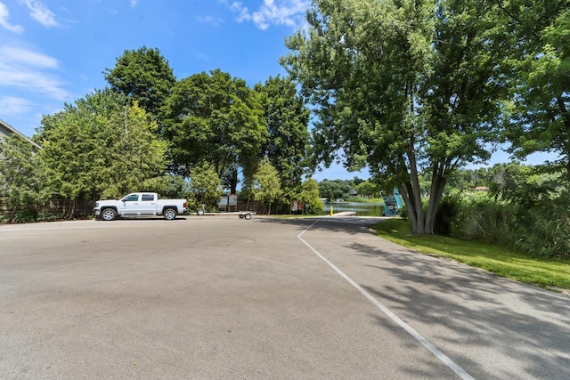 view of parking / parking lot