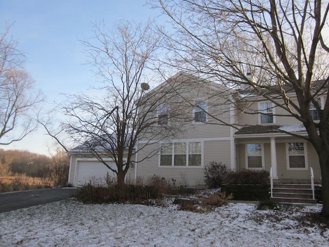 front facade featuring a garage