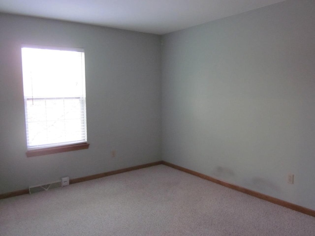 view of carpeted empty room