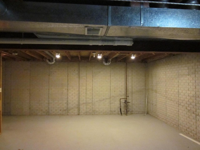 view of basement