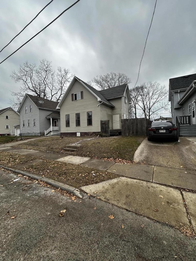 view of front of home