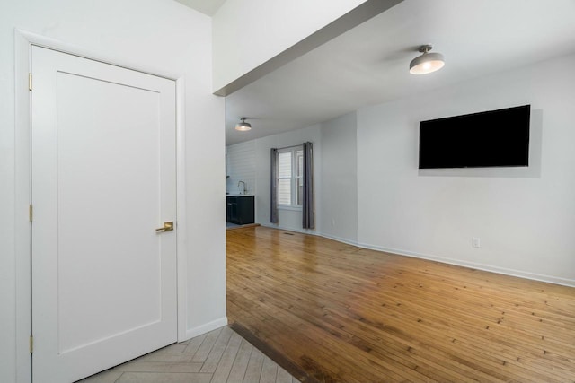 interior space featuring light hardwood / wood-style flooring