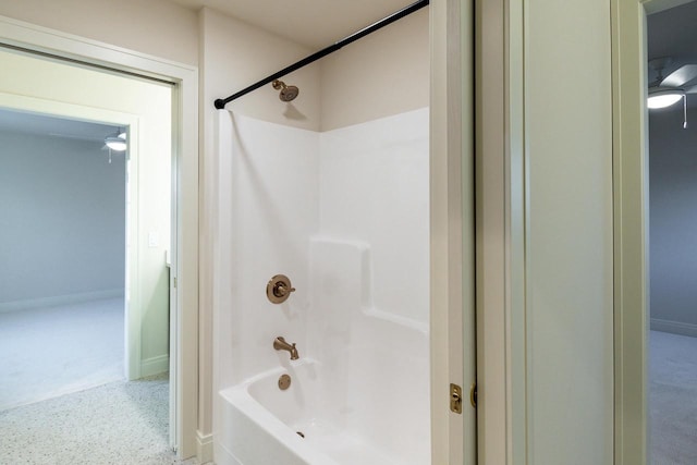 bathroom with shower / tub combination