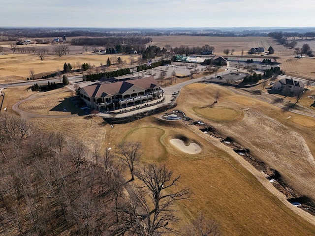 drone / aerial view with a rural view