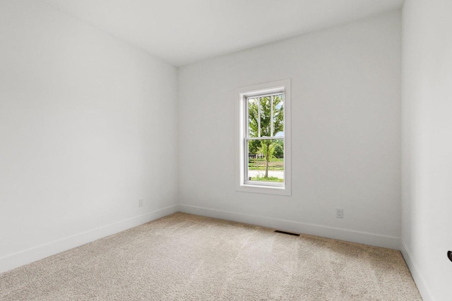 view of carpeted empty room