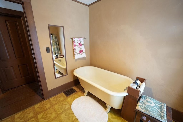 bathroom with a bathing tub