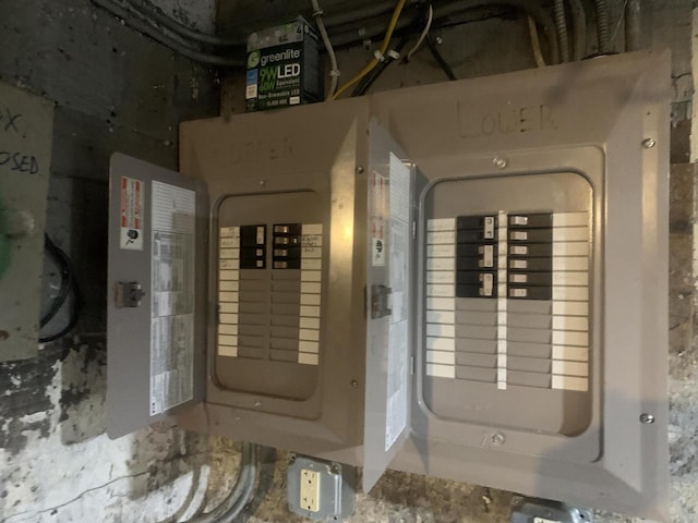 utility room with electric panel