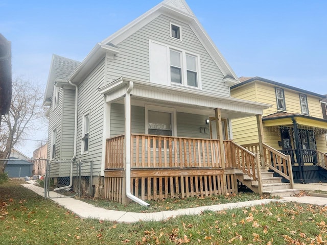 view of front of house featuring a porch