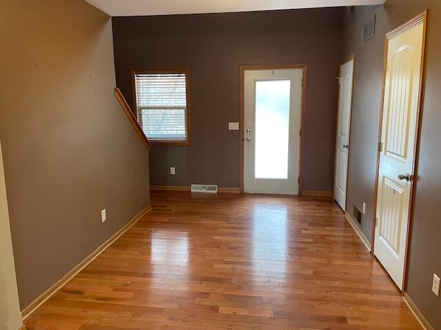 foyer featuring light hardwood / wood-style flooring