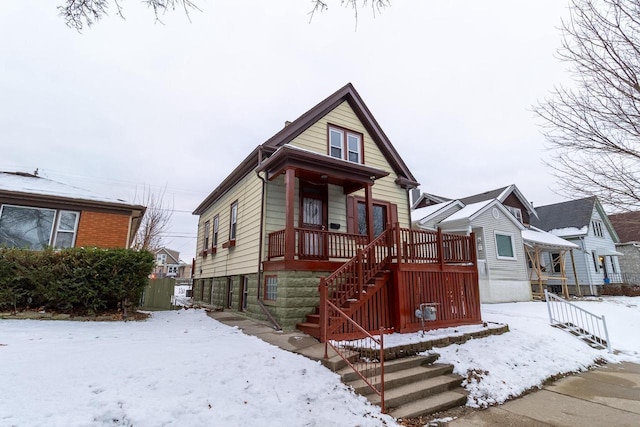 bungalow-style house featuring a porch