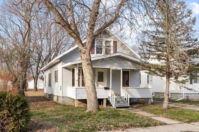 view of bungalow-style home