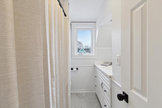 bathroom with vanity