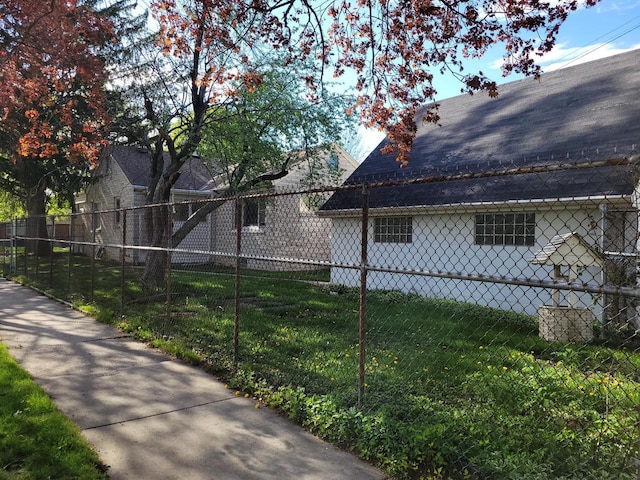 view of property exterior featuring a yard