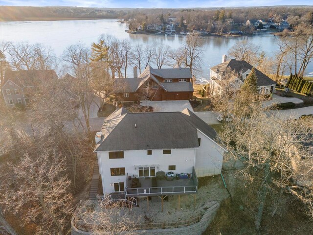 6461 Blue Heron Pointe Dr, Waterford, WI 53185 - drone / aerial view featuring a water view
