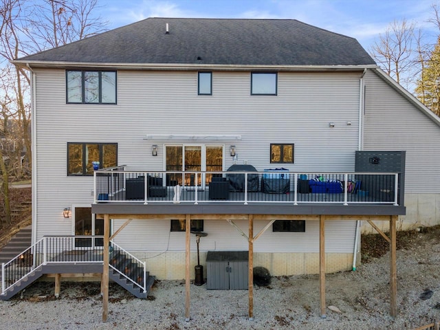 6461 Blue Heron Pointe Dr, Waterford, WI 53185 - back of house with a deck